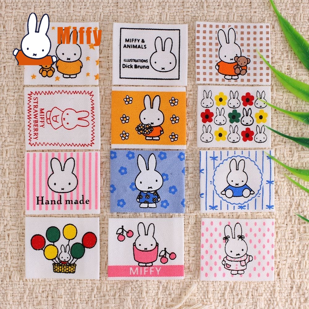 Embellishments For Scrapbooking - แผ่นผ้าปักลายมิฟฟี่น่ารัก รูปกระต่าย สำหรับเย็บติด ตกแต่งงานฝีมือ DIY วัสดุทำสมุดภาพ