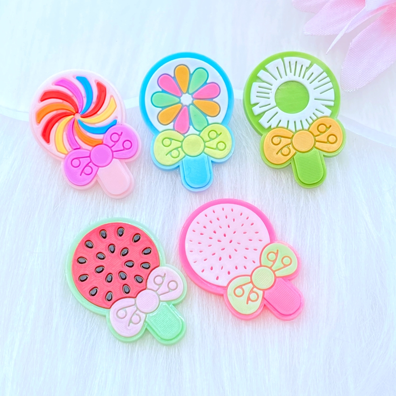 Embellishment Glue Craft - 10Pcs ใหม่น่ารัก Lollipop Series PVC กาวยืดหยุ่น