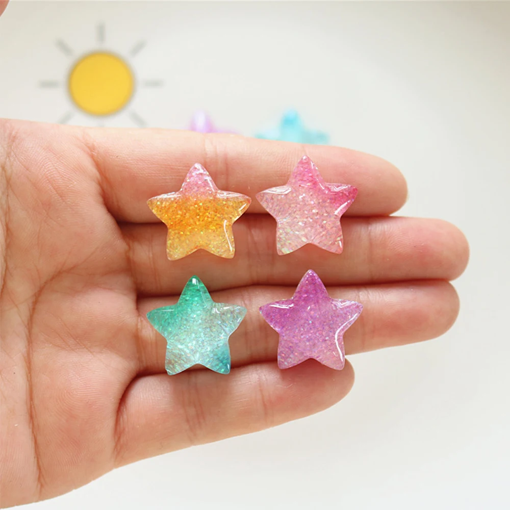 Christmas Craft Embellishment - 10ชิ้นชุดเรซินแบบไล่ระดับสีสำหรับเครื่องประดับมุกหัตถกรรมเครื่องประดับสมุดภาพ DIY