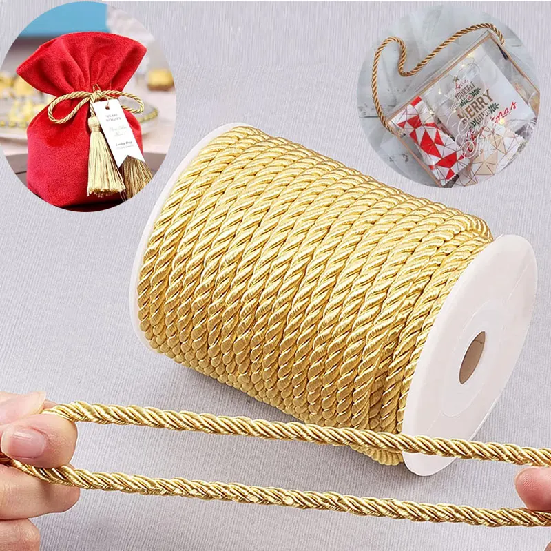 Cord Trim Twisted - เชือกไนลอนถักเกลียวขนาด 5 มม. ยาว 100 หลา