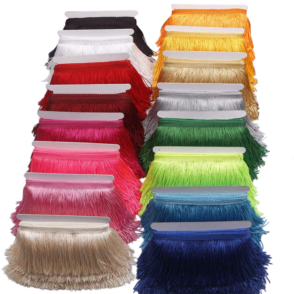 Fringe Ribbon Sewing - 10 หลา 15 ซม.ยาวพู่ Fringe Trim