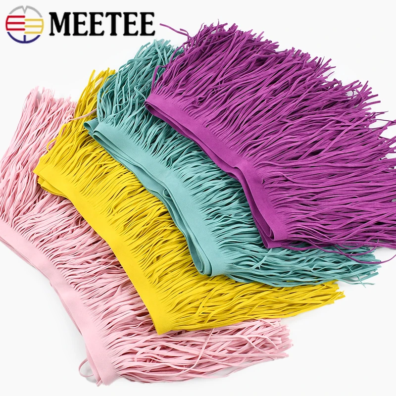 Fringe Ribbon Sewing - ริบบิ้นผ้ากำมะหยี่ขนาด 2-5 เมตร 15 ซม. พร้อมพู่ห้อยตกแต่ง