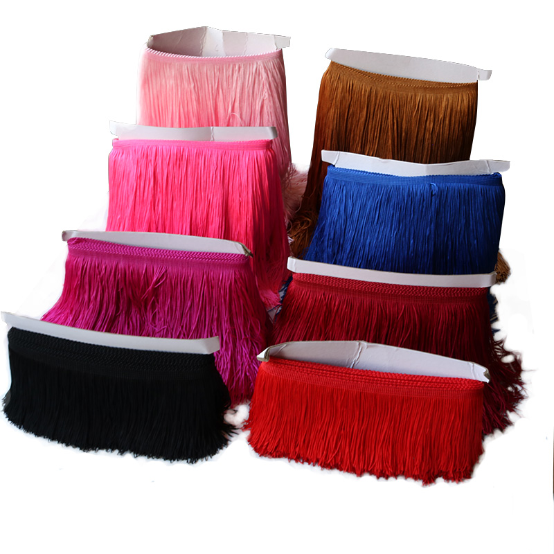 Fringe Ribbon Sewing - 9/15/20/30 ซม.ยาวพู่ Fringe Trim 100% โพลีเอสเตอร์ลูกไม้ริบบิ้นพู่สําหรับผ้าม่านเสื้อผ้า