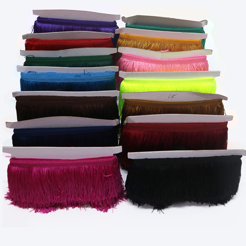 Beaded Trim Fringe - 9/15/20/28 ซม.พู่ Fringe Trim 100% โพลีเอสเตอร์ยาว