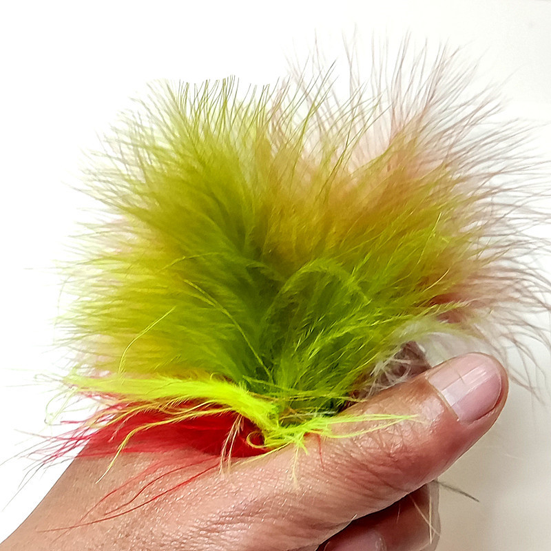 Feather Trim Marabou - ขนนกไก่งวงมาราบู 50 ชิ้น สำหรับทำวัสดุผูกเหยื่อตกปลาแบบ Wooly Bugger,