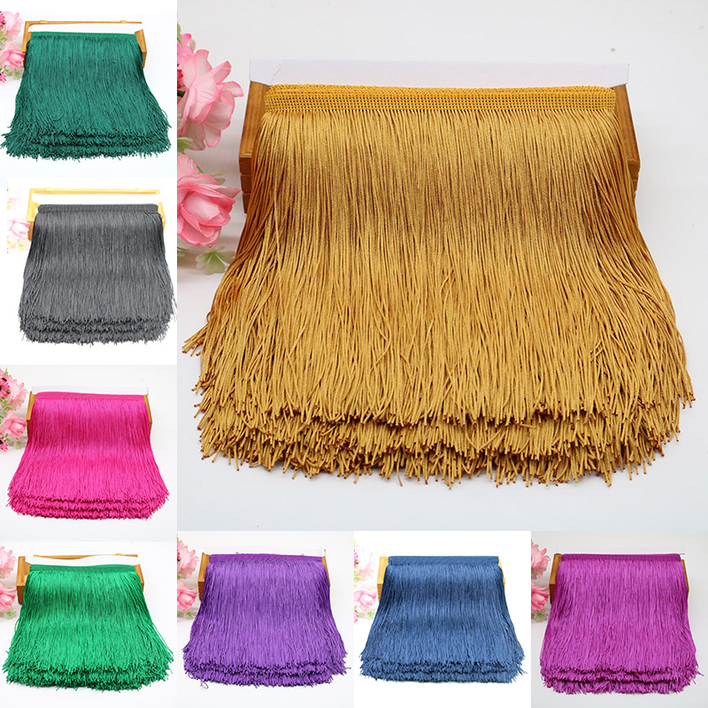 Beaded Trim Fringe - 10/15/20/30 ซม.ลานลูกไม้ Trim พู่ Fringe DIY
