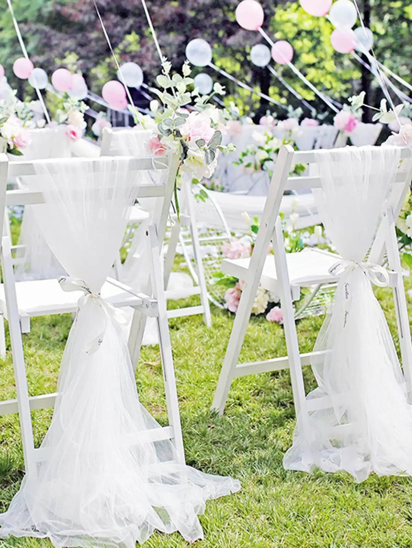 Organza Ribbon Spool - ผ้าออร์แกนซ่าคริสตัล ผ้าทูลสำหรับตกแต่งงานแต่งงาน งานเลี้ยงฉลองสมรส ผ้าทูลแบบม้วน ผ้าตาข่าย ริบบิ้นสำหรับห่อของขวัญ
