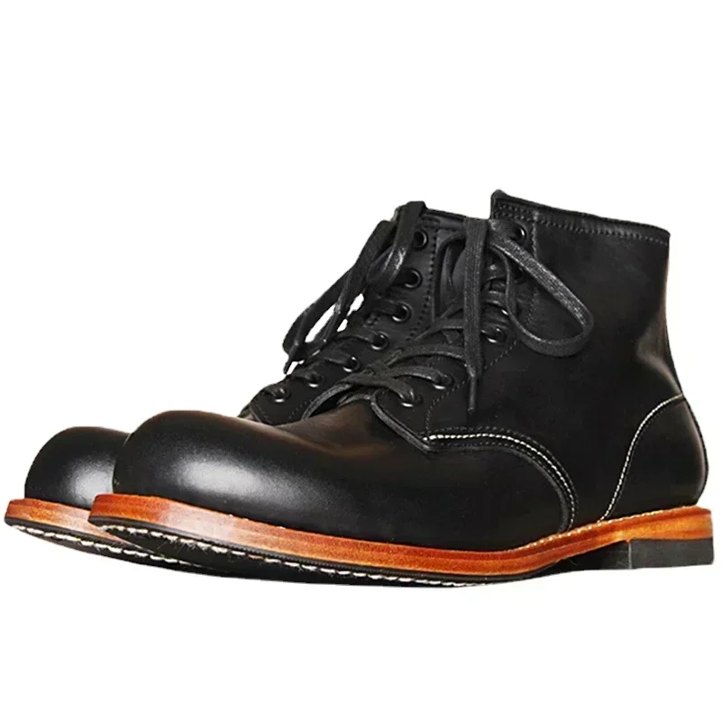Guipure Lace Panel - Vintage Men Goodyear-Welted ของแท้รองเท้าหนังผู้ชาย Handmade ทํางานงานแต่งงานข้อเท้ารองเท้าสบายๆแฟชั่น