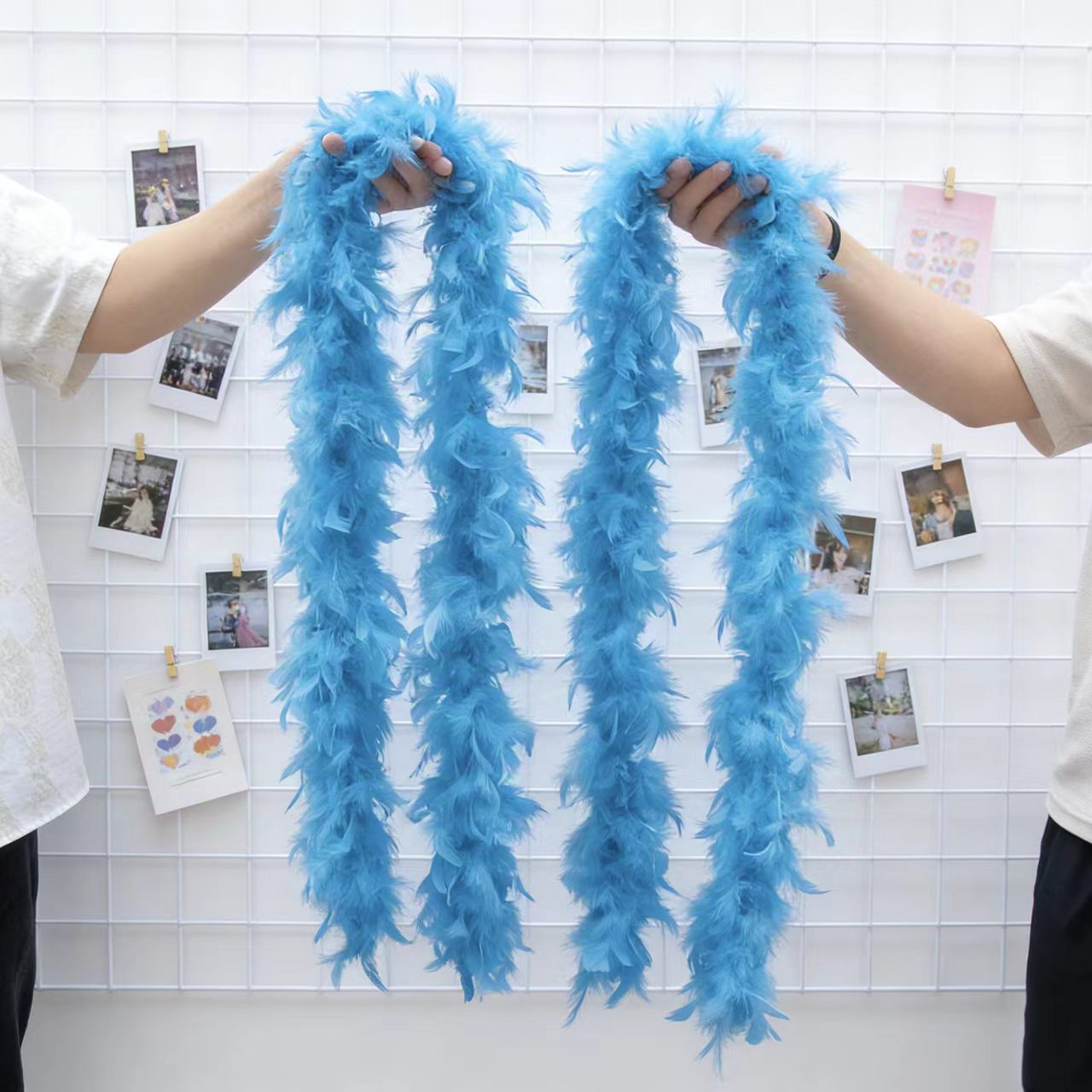 Feather Trim Marabou - ขนนกมาราบูตุรกี 2 เมตร น้ำหนัก 40-90 กรัม
