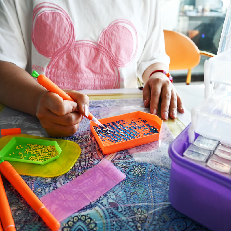 อุปกรณ์ปักเพชรกล่องลูกปัดปากกา - Craft Embellishment Storage บทวิจารณ์และราคา