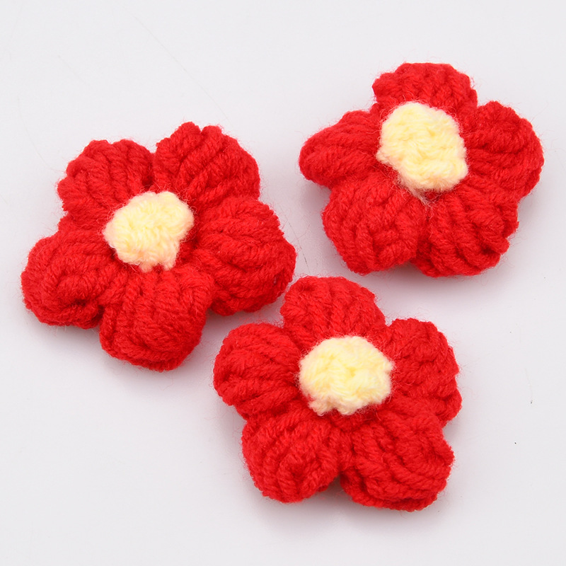 งานถักโครเชต์ดอกไม้ห้ากลีบทำมื - Embellish Craft บทวิจารณ์และราคา