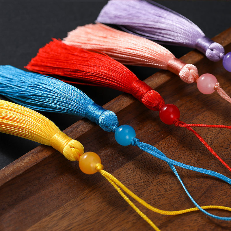 10/5Pcs โพลีเอสเตอร์ผ้าไหมพู่  - Beaded Trim Fringe บทวิจารณ์และราคา