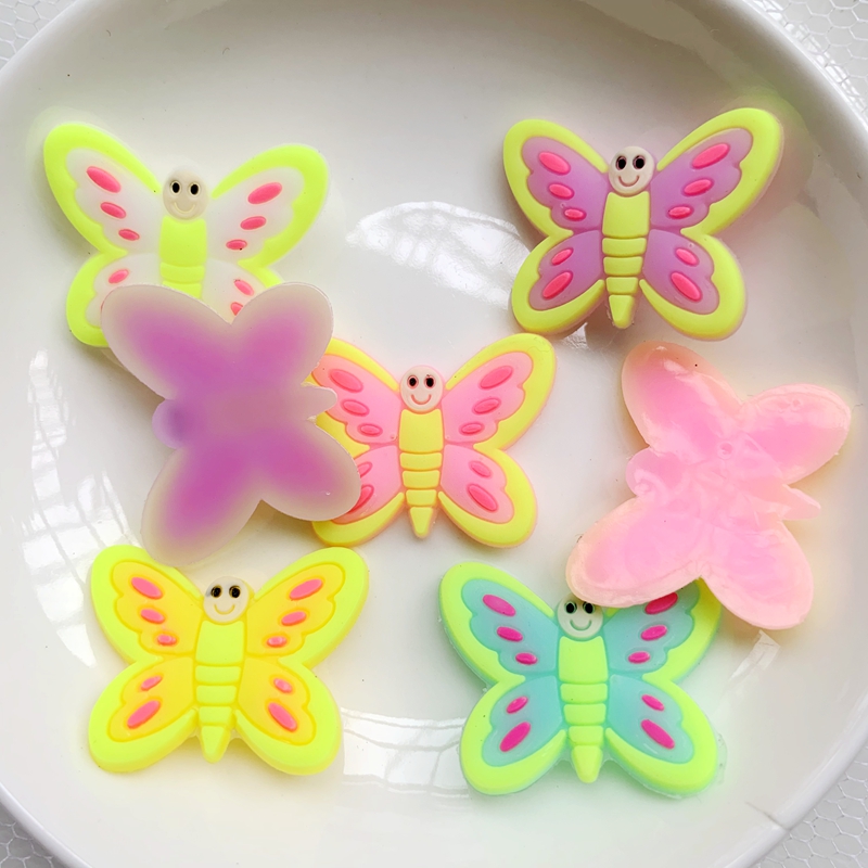10 ชิ้น ผีเสื้อขนาดใหญ่น่ารัก  - Embellishment Glue Craft บทวิจารณ์และราคา