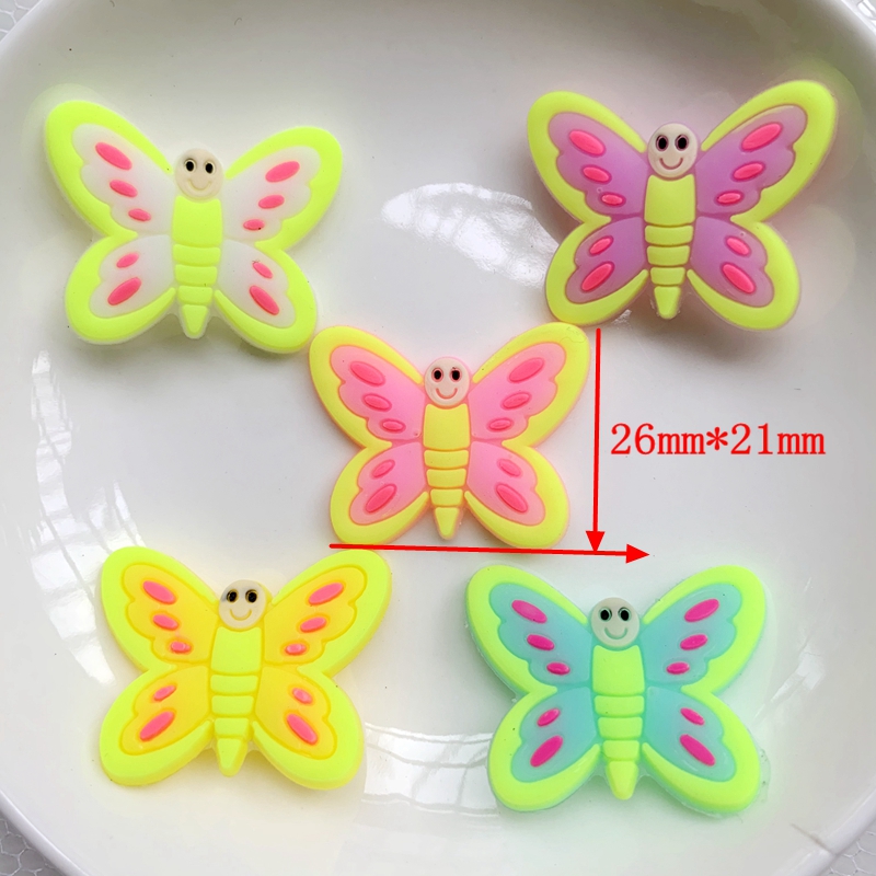 10 ชิ้น ผีเสื้อขนาดใหญ่น่ารัก  - Embellishment Glue Craft บทวิจารณ์และราคา