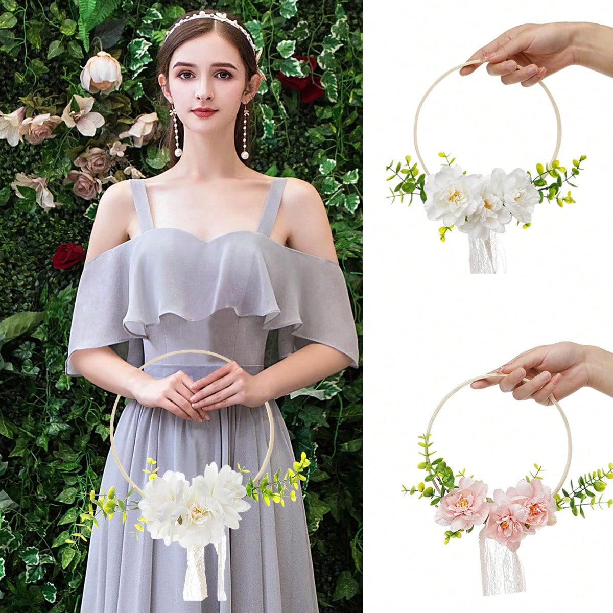 พวงหรีดดอกไม้ไม้ไผ่ทรงกลมสำหรั - Tassel Fringe Trim บทวิจารณ์และราคา