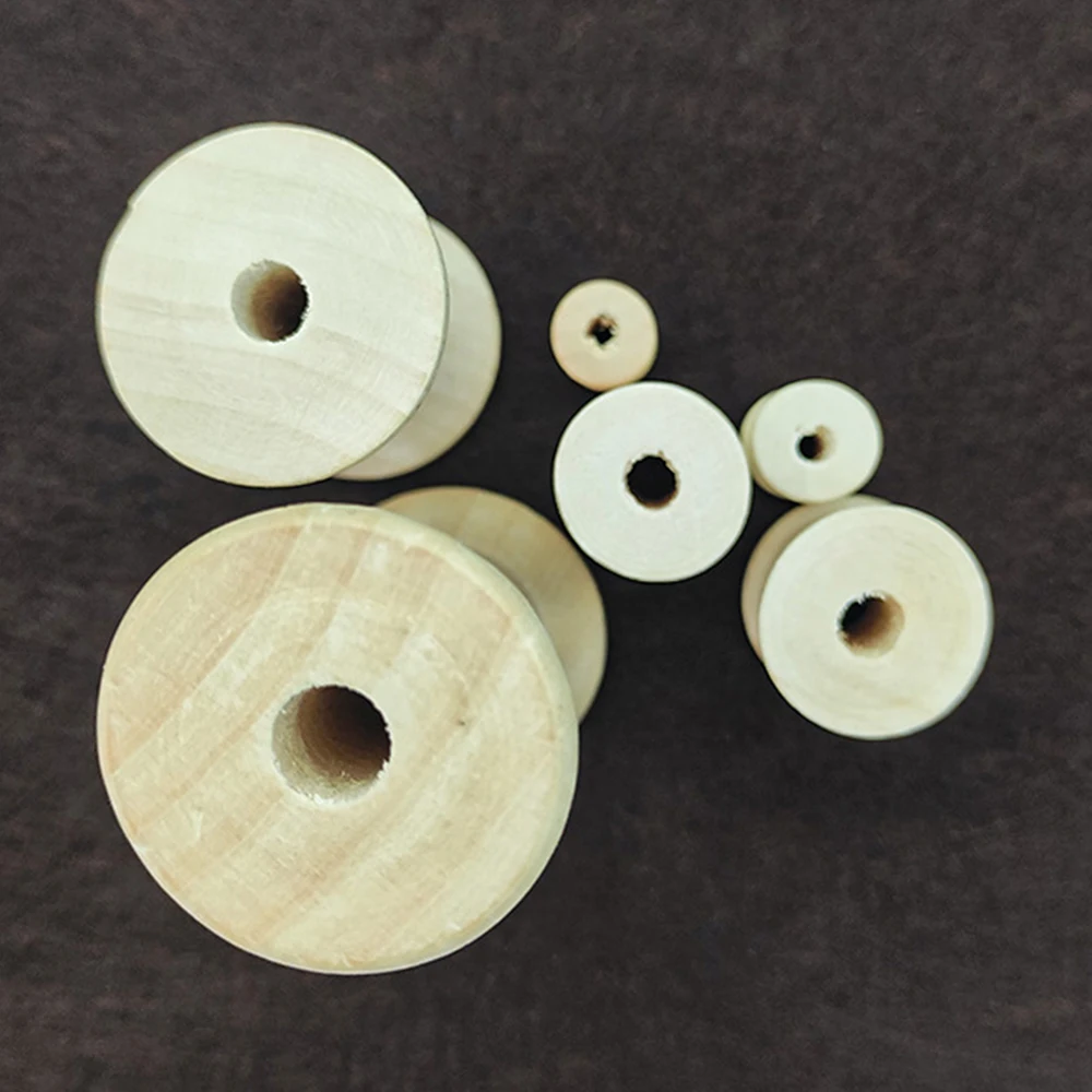 10/5Pcs มินิไม้ Bobbins ที่ว่า - Organza Ribbon Spool บทวิจารณ์และราคา