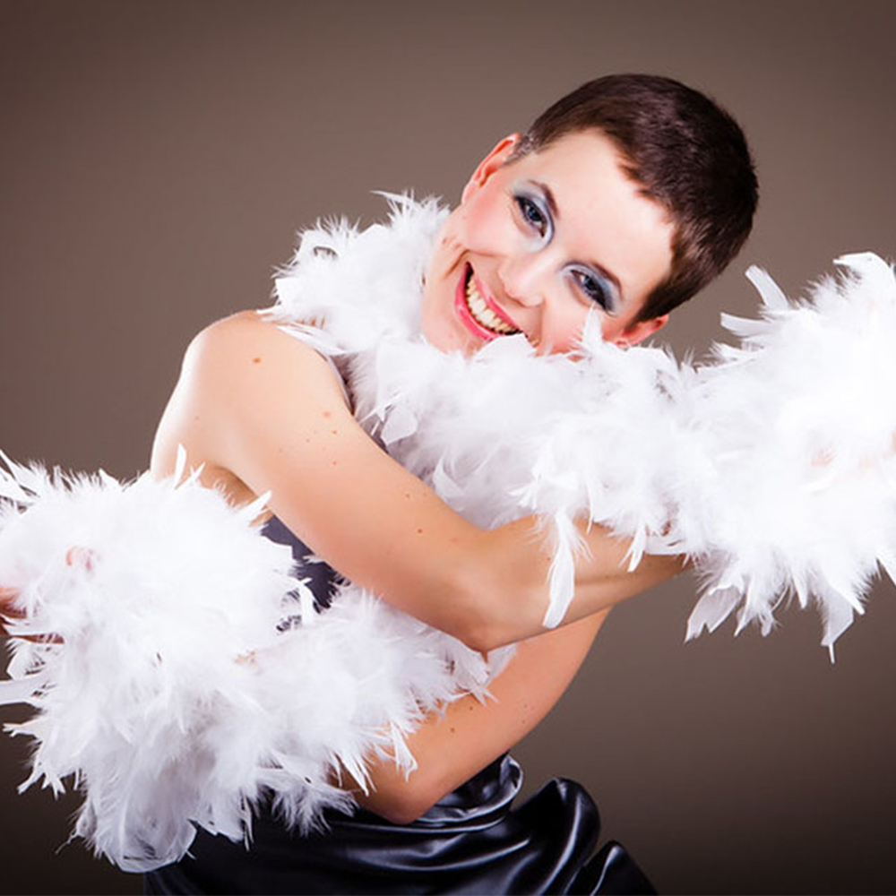 2 หลาปุยสีขาว Feather BOA ตุรก - Feather Trim Marabou บทวิจารณ์และราคา