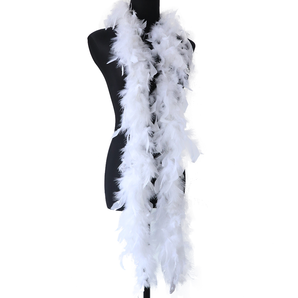 2 หลาปุยสีขาว Feather BOA ตุรก - Feather Trim Marabou บทวิจารณ์และราคา