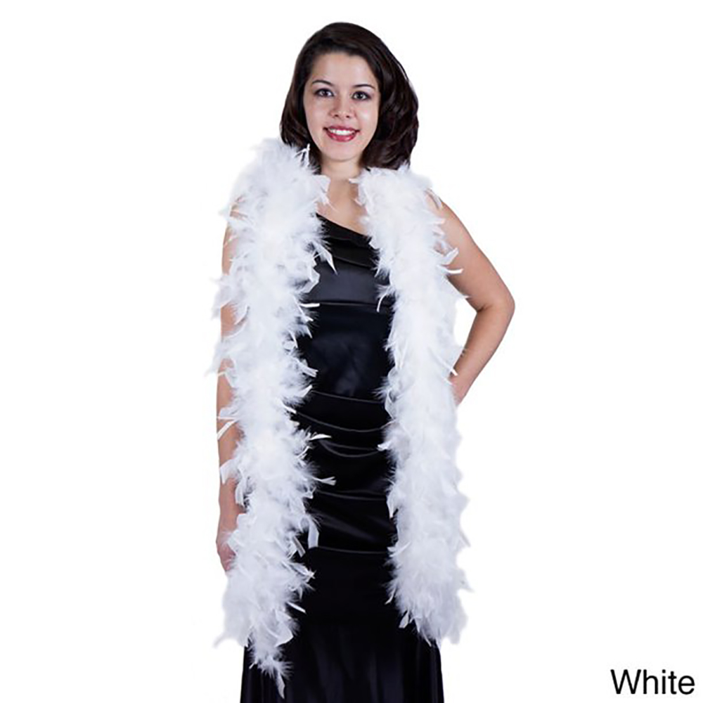 2 หลาปุยสีขาว Feather BOA ตุรก - Feather Trim Marabou บทวิจารณ์และราคา