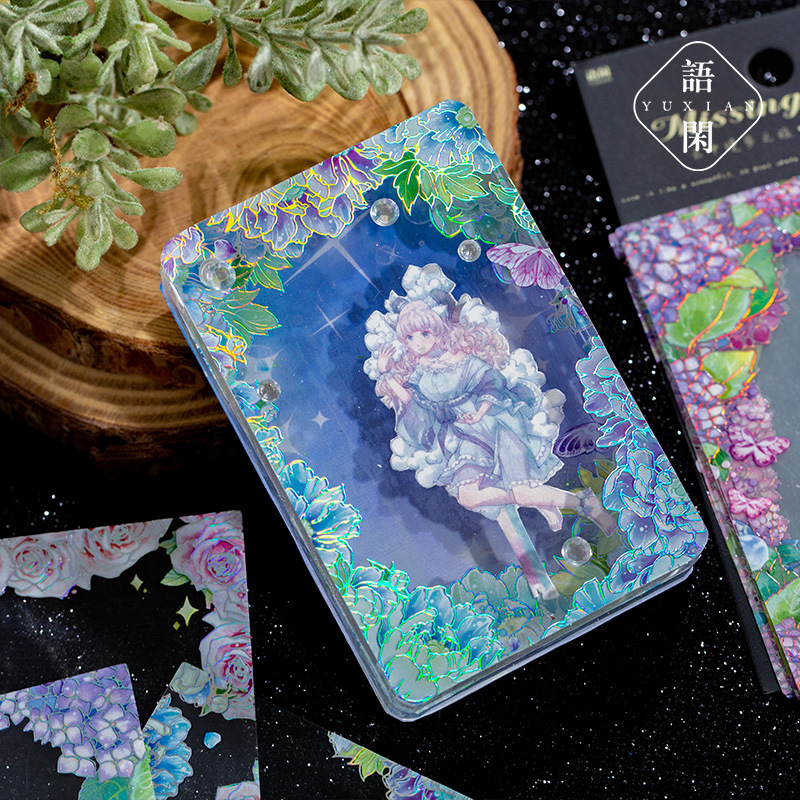 สติกเกอร์การ์ดลายดอกไม้เคลือบท - Embellishments For Scrapbooking บทวิจารณ์และราคา