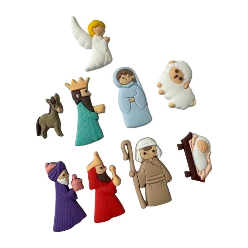G6KF 9PCS/ชุดการประสูติฉากการป - Christmas Craft Embellishment บทวิจารณ์และราคา