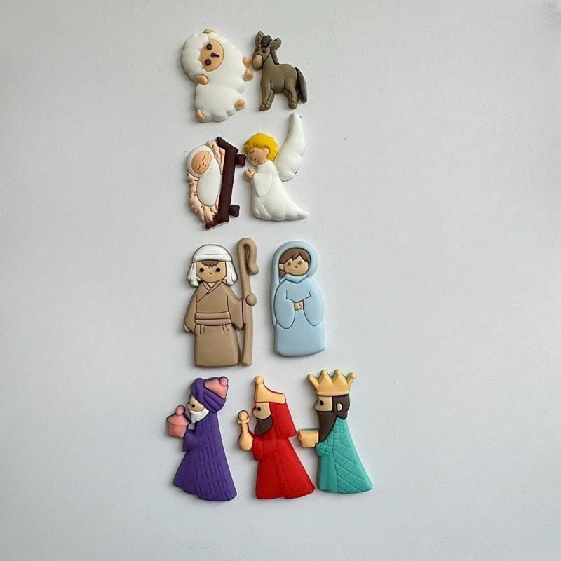 G6KF 9PCS/ชุดการประสูติฉากการป - Christmas Craft Embellishment บทวิจารณ์และราคา