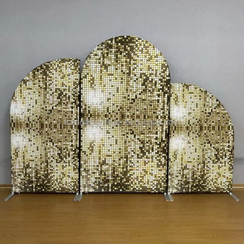 ผ้าคลุมฉากหลังงานแต่งงานแบบพิเ - Sequin Fabric Panel บทวิจารณ์และราคา