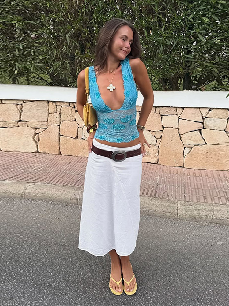 ชุดเซ็กซี่ประดับเลื่อม เสื้อกั - Elastic Lace Trim บทวิจารณ์และราคา