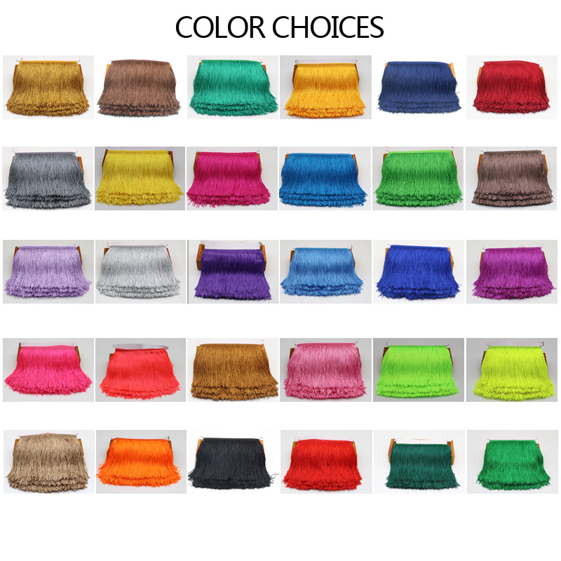 10 หลา 15 ซม.ยาวพู่ Fringe Tri - Fringe Ribbon Sewing บทวิจารณ์และราคา