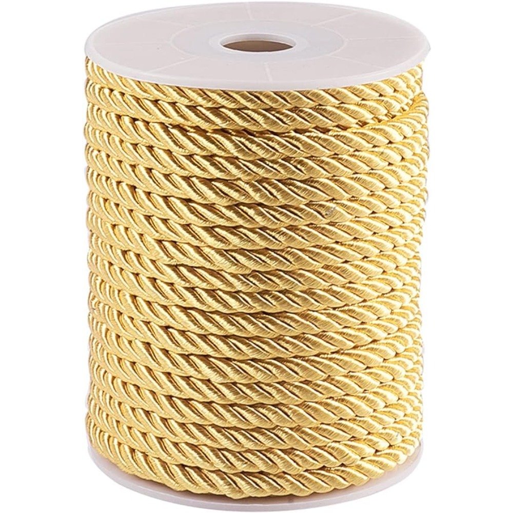 เชือกไนลอนสีทองเกลียว5มม. 18หล - Cord Trim Twisted บทวิจารณ์และราคา