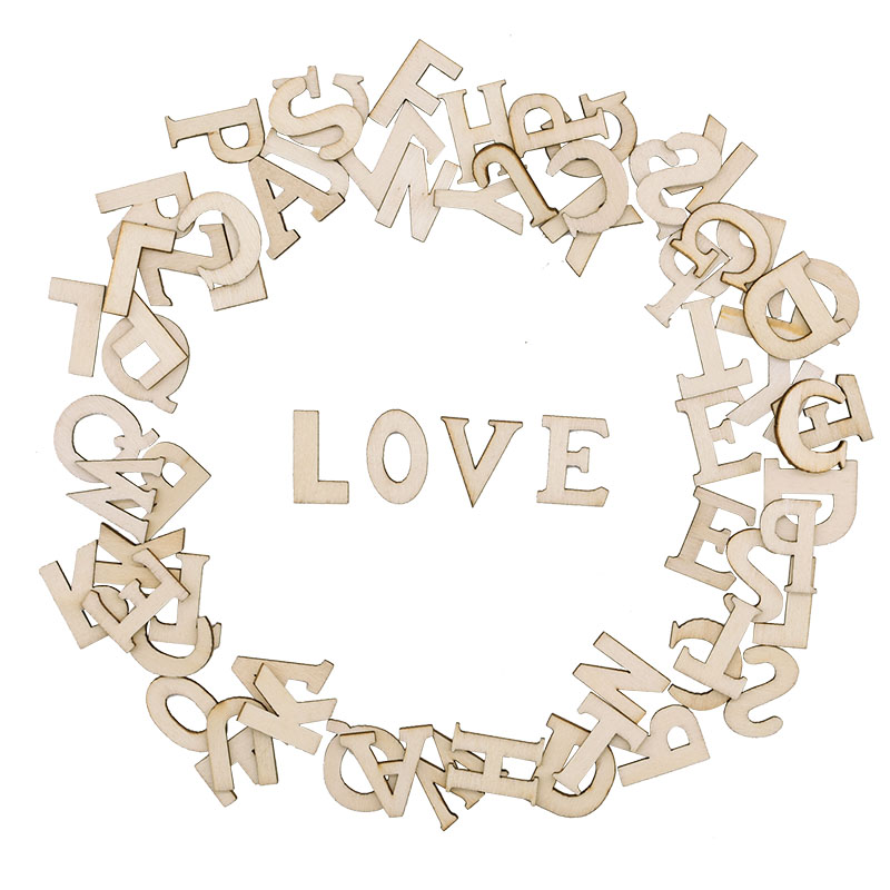 ตัวอักษรตัวเลขไม้มีตัวอักษร100 - Embellishments For Scrapbooking บทวิจารณ์และราคา