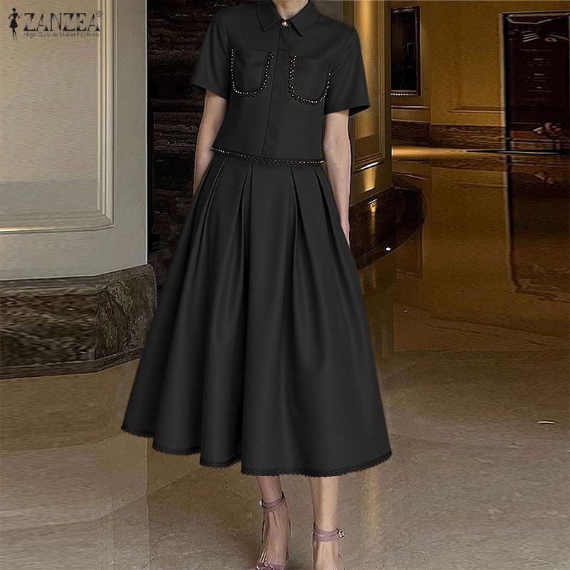 ชุดเซ็ต 2 ชิ้น เสื้อครอปแขนสั้ - Elastic Lace Trim บทวิจารณ์และราคา