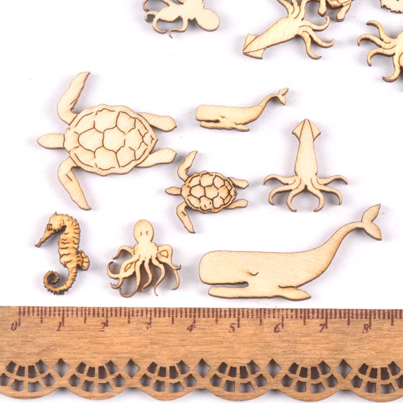20Pcs 25-40Mmทะเลเต่า/ม้า/ปลาว - Embellish Craft บทวิจารณ์และราคา
