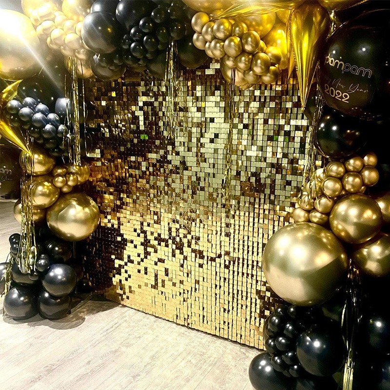 12/16/18/24PCS Shimmer Wall ฉา - Sequin Fabric Panel บทวิจารณ์และราคา