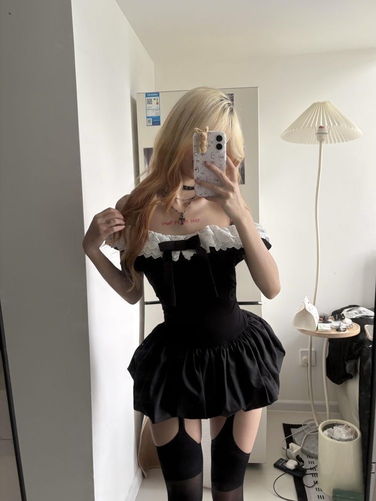 ชุดเซ็ต 2 ชิ้น สไตล์เกาหลี เซ็ - Elastic Lace Trim บทวิจารณ์และราคา