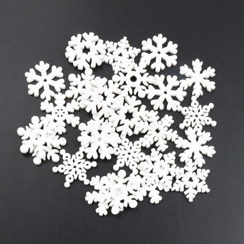 20Pcs คริสต์มาสเกล็ดหิมะธรรมชา - Christmas Craft Embellishment บทวิจารณ์และราคา
