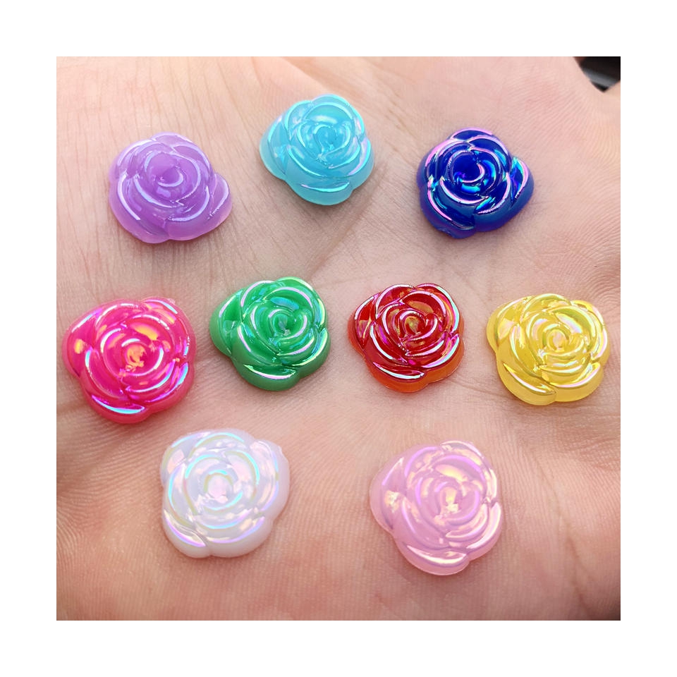 40 ชิ้น 14 มิลลิเมตรดอกกุหลาบท - Embellishment Glue Craft บทวิจารณ์และราคา