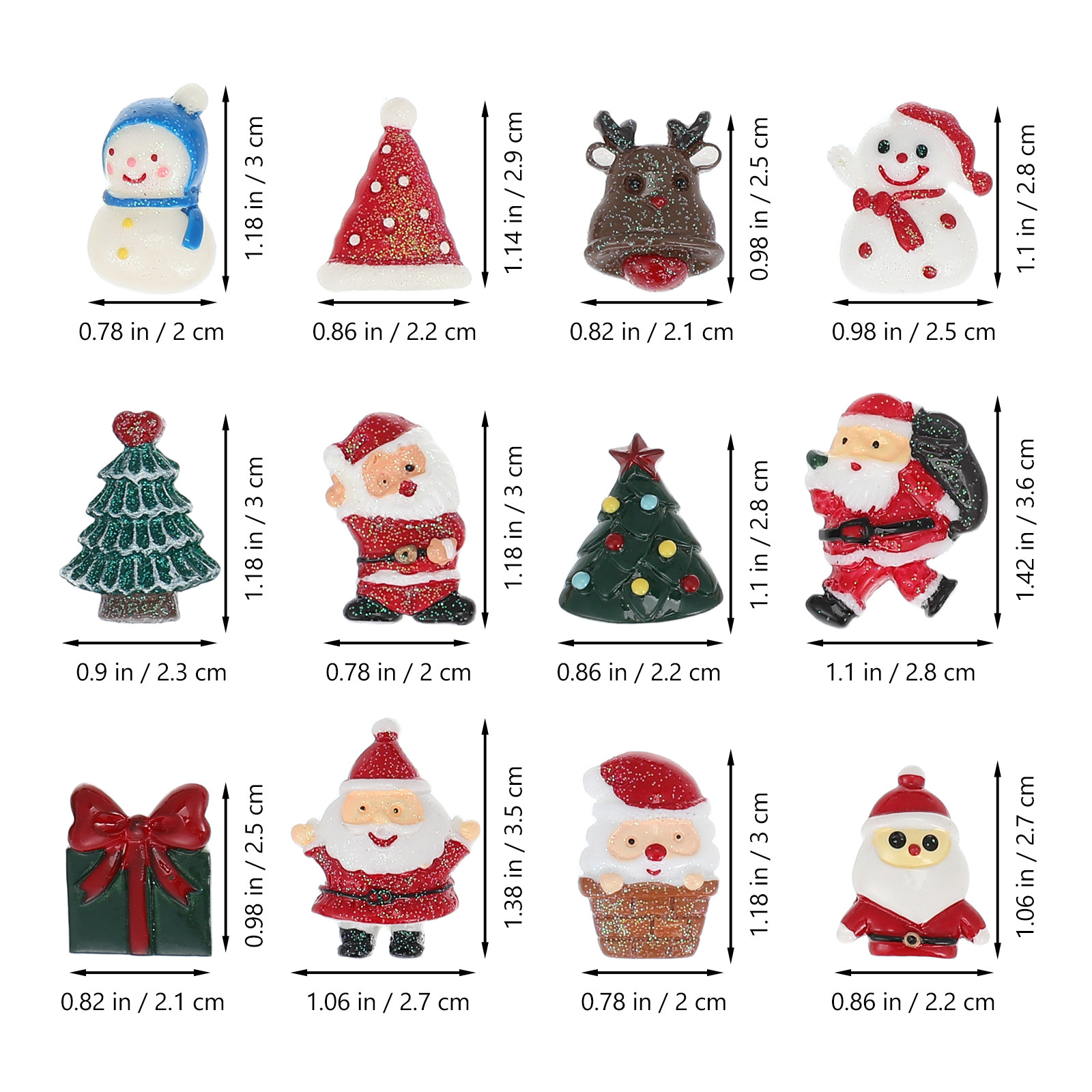 50 ชิ้น ของตกแต่งคริสต์มาส ของ - Embellishment Crafts บทวิจารณ์และราคา