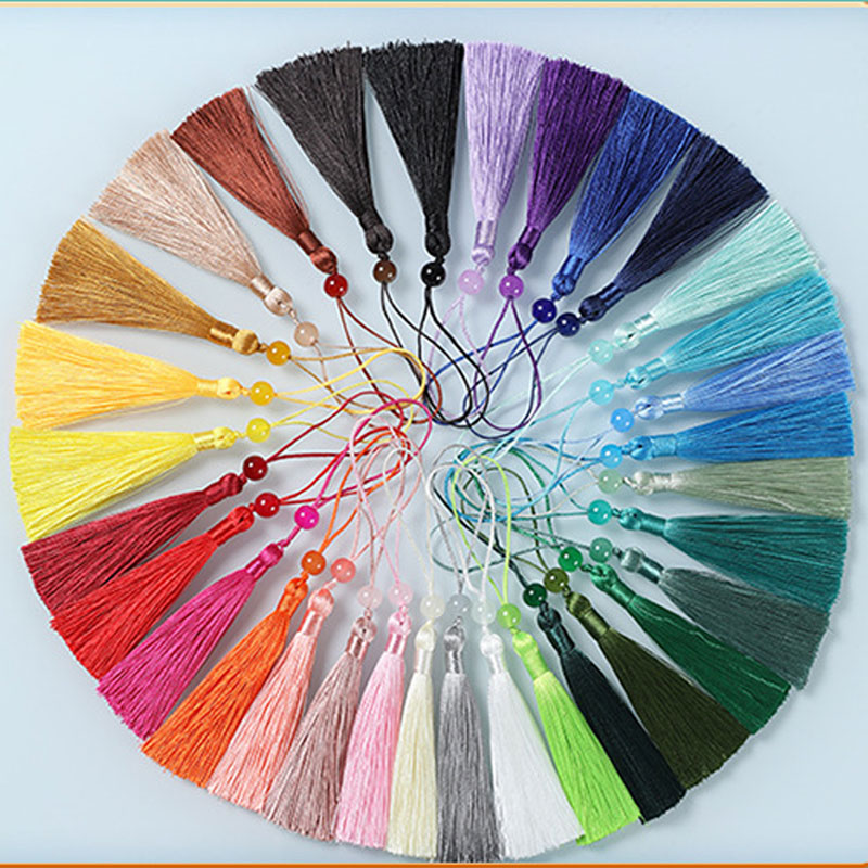 5-100 ชิ้นบุ๊คมาร์คลูกปัดพู่โพ - Beaded Trim Fringe บทวิจารณ์และราคา