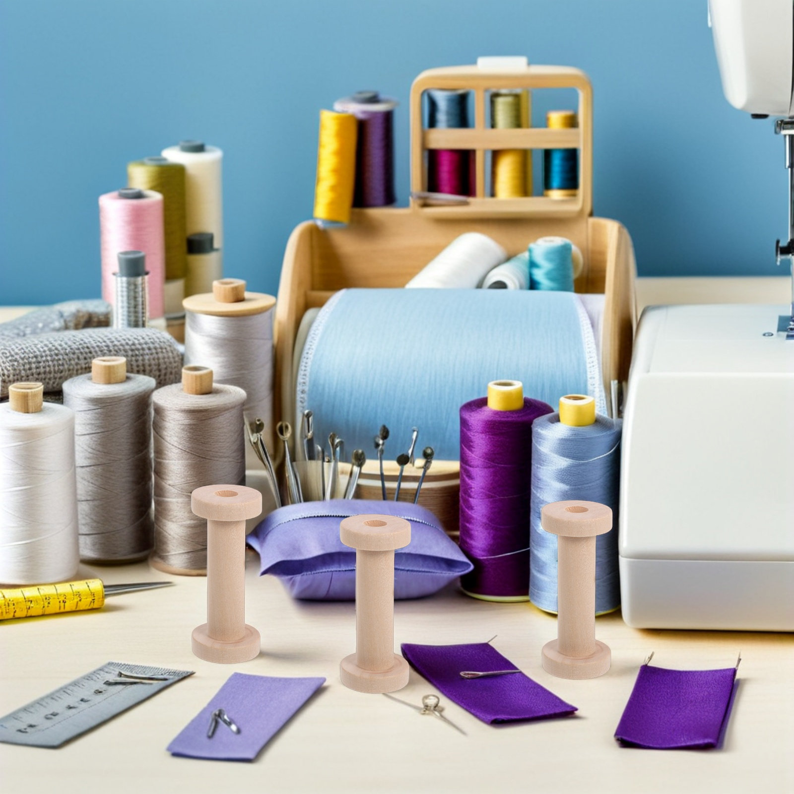 15 ชิ้น แกนไม้สำหรับเก็บด้าย ท - Embroidery Craft บทวิจารณ์และราคา