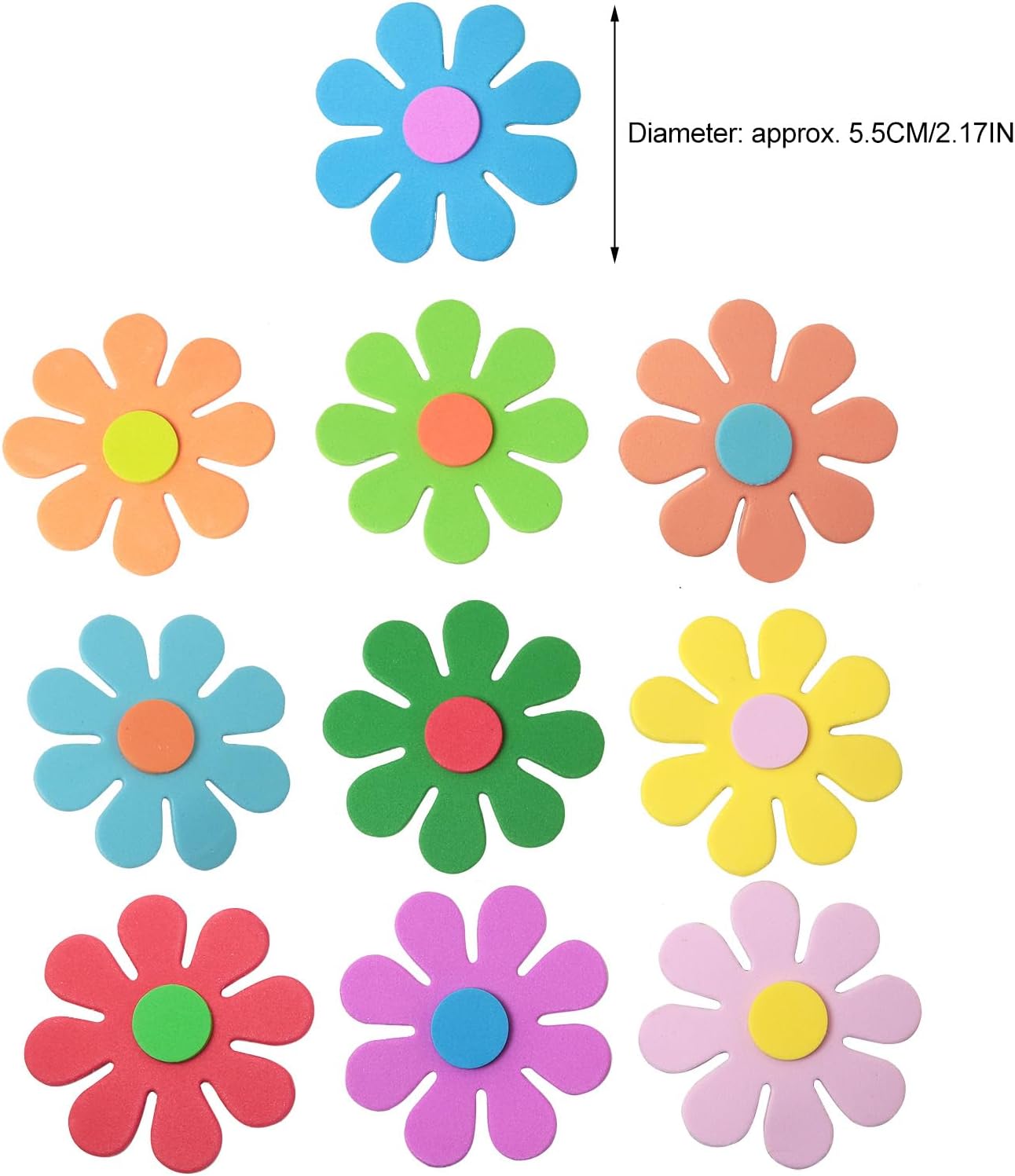 สติกเกอร์โฟมรูปดอกไม้ 3 มิติ ง - Embellishment Crafts บทวิจารณ์และราคา