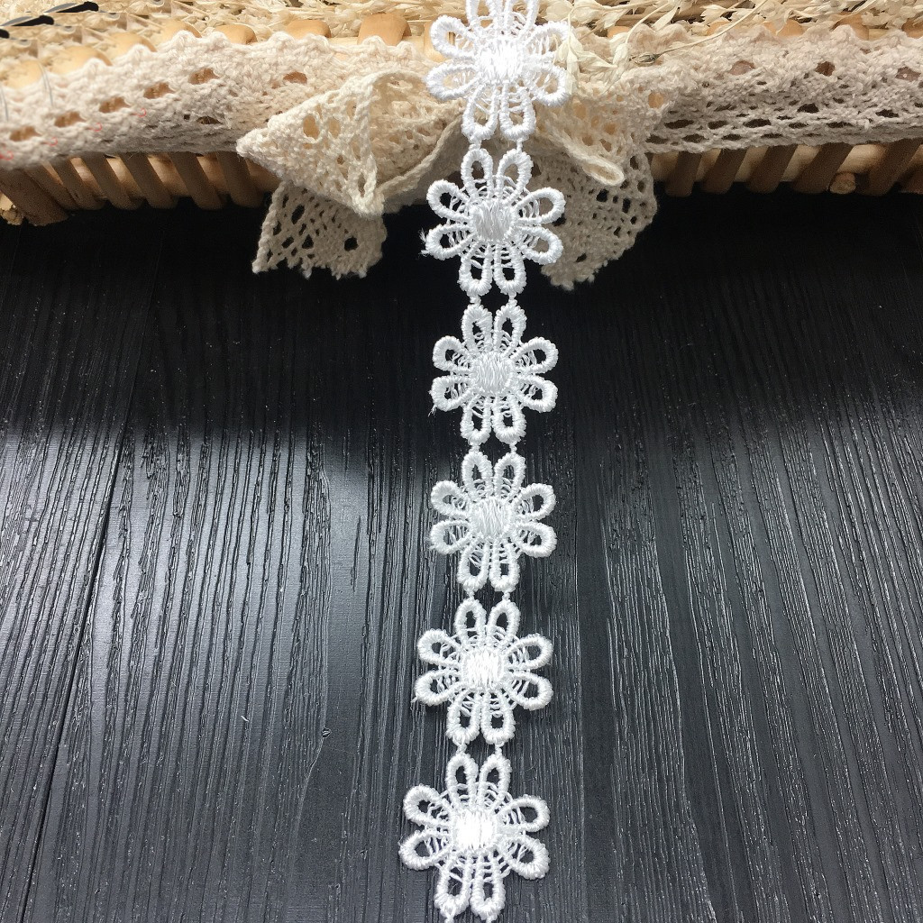 น่ารัก Hollow ดอกไม้เสื้อผ้าลู - Lace Ribbon Trim บทวิจารณ์และราคา