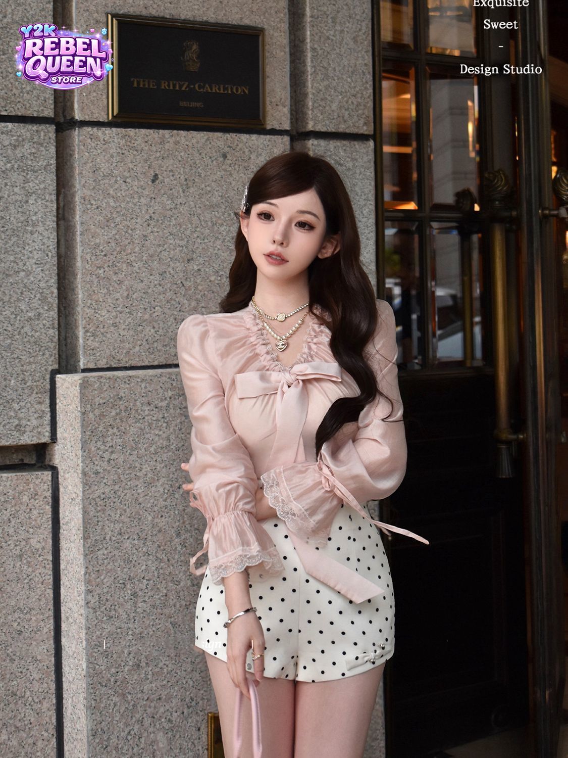 ชุดเซ็ตสองชิ้นสไตล์เกาหลีหวานซ - Elastic Lace Trim บทวิจารณ์และราคา