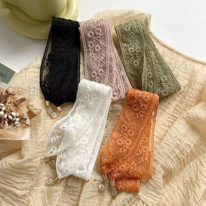 1 ชิ้น ผ้าพันคอริบบิ้นลายดอกไม - Lace Ribbon Trim บทวิจารณ์และราคา