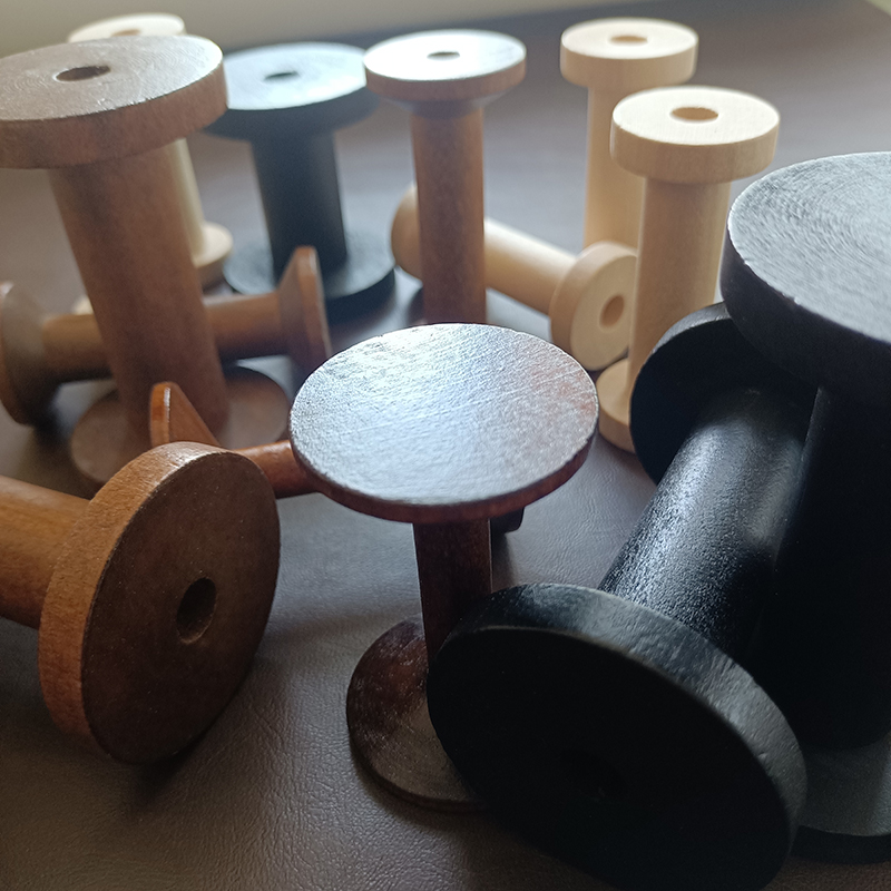 10ชิ้น/เซ็ต spools ไม้ธรรมชาติ - Organza Ribbon Spool บทวิจารณ์และราคา