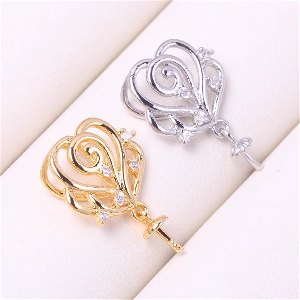 19สไตล์หมุดครึ่งรูปลายลูกปัดหม - Pearl Trim Chain บทวิจารณ์และราคา