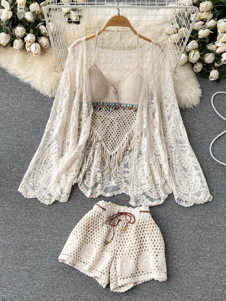 ชุดเซ็ตฤดูร้อนใหม่สำหรับผู้หญิ - Tassel Fringe Trim บทวิจารณ์และราคา
