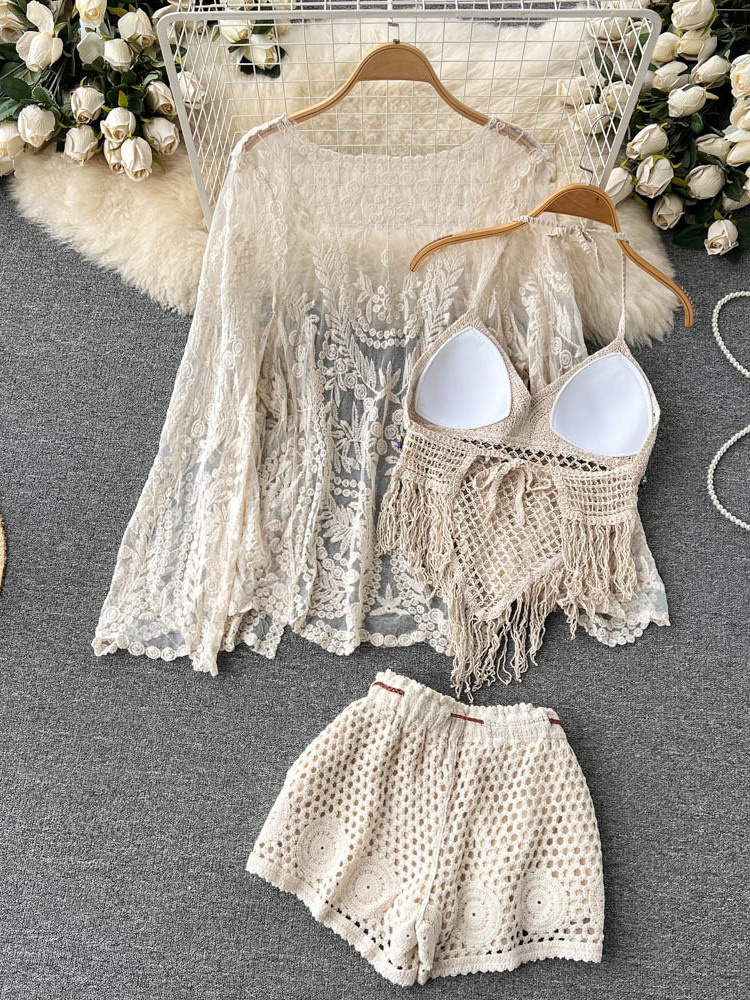 ชุดเซ็ตฤดูร้อนใหม่สำหรับผู้หญิ - Tassel Fringe Trim บทวิจารณ์และราคา