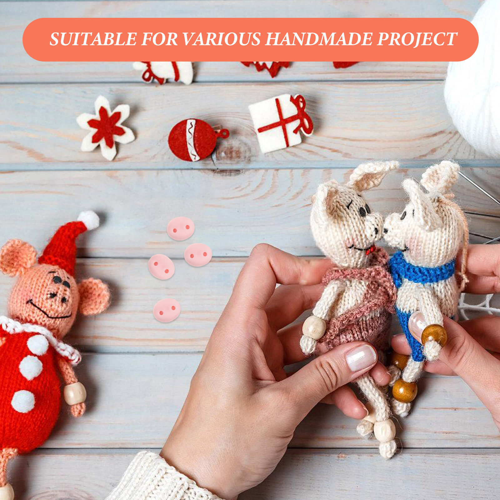 จมูกหมูเรซิ่น 100 ชิ้น สำหรับง - Embellishment Glue Craft บทวิจารณ์และราคา