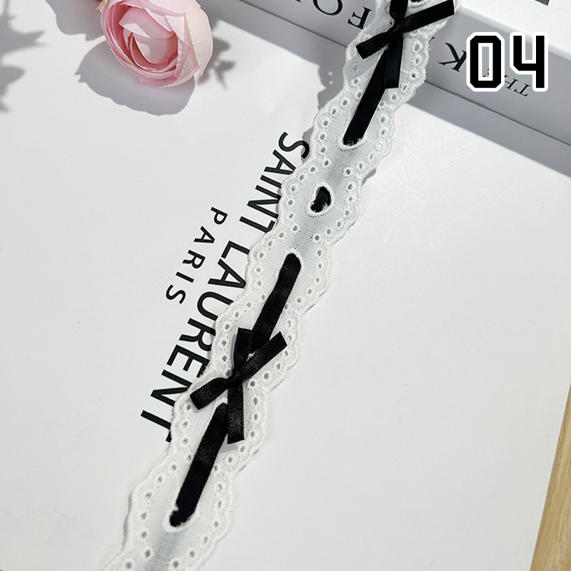1 YARD โบว์จีบลูกไม้ Lolita DI - Lace Ribbon Trim บทวิจารณ์และราคา
